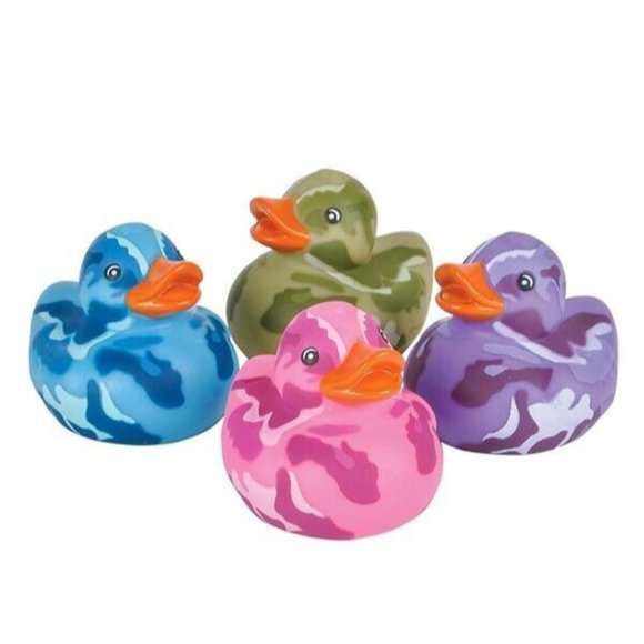 2" CAMOUFLAGE RUBBER DUCKIES - 12 Assorted Ducks Per Order - Picture 1 of 1
